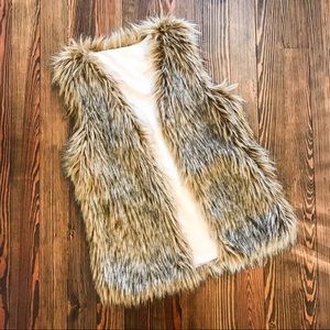 Faux fur vest